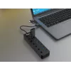 Concentrador USB Equip 7 puertos USB 3.2 Gen 1 con fuente de alimentación