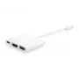 Adaptador USB Type-C a HDMI hembra/USB A hembra/PD Equip 133461