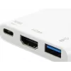 Adaptador USB Type-C a HDMI hembra/USB A hembra/PD Equip 133461
