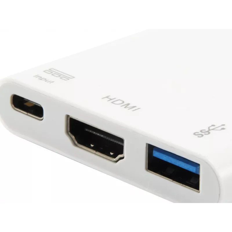 Adaptador USB Type-C a HDMI hembra/USB A hembra/PD Equip 133461