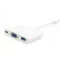 Adaptador USB Type-C a VGA hembra/USB A hembra/PD Equip 133462