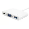 Adaptador USB Type-C a VGA hembra/USB A hembra/PD Equip 133462