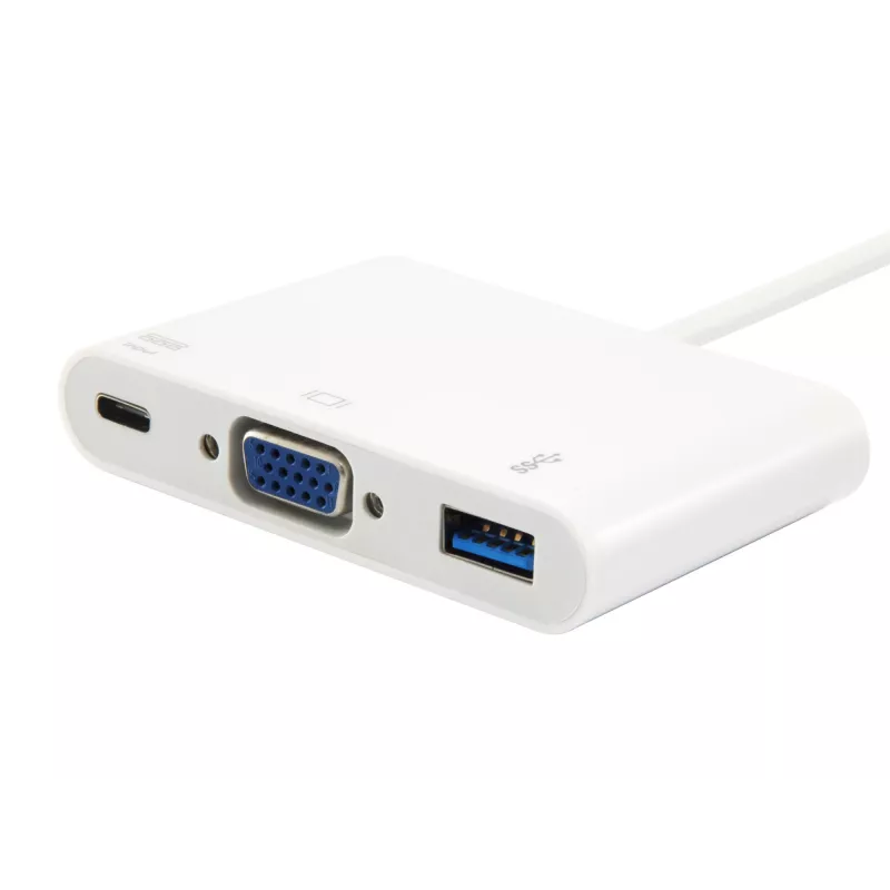Adaptador USB Type-C a VGA hembra/USB A hembra/PD Equip 133462