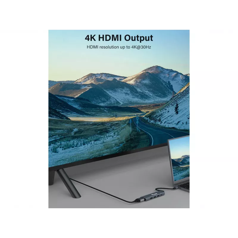 Equip USB-C 5-in-1 Adaptador MULTIFUNCIONAL, HDMI, USB 3.2 GEN1, 100W USB PD