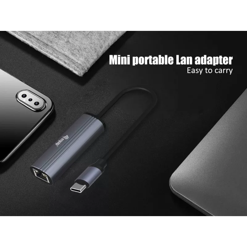 Equip USB-C a RJ45 Gigabit Red + Adaptador PD USB Type-C 100W