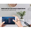 Equip USB-C a RJ45 Gigabit Red + Adaptador PD USB Type-C 100W
