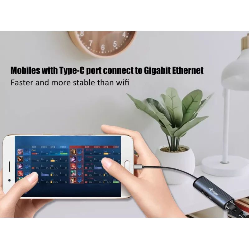 Equip USB-C a RJ45 Gigabit Red + Adaptador PD USB Type-C 100W