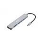 Adaptador multifunción Equip USB-C 7 en 1, HDMI 4K/60Hz, USB 3.2 Gen1 x3, TF/Micro SD, 100W USB PD