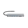 Adaptador multifunción Equip USB-C 7 en 1, HDMI 4K/60Hz, USB 3.2 Gen1 x3, TF/Micro SD, 100W USB PD