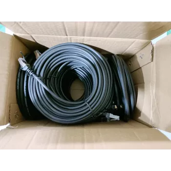 Equip Cat.6 S/FTP cable de red, 1,0 m, negro, 40 uds./set