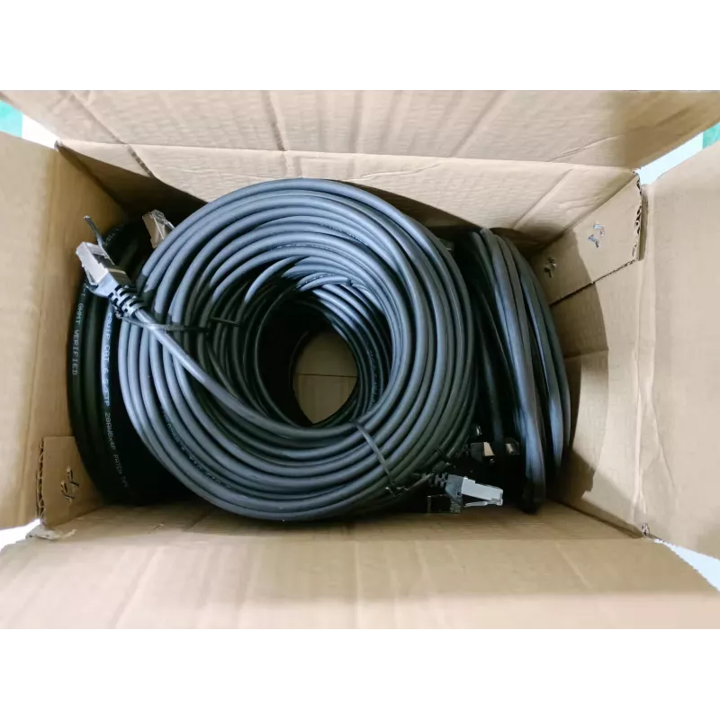 Equip Cat.6 S/FTP cable de red, 1,0 m, negro, 40 uds./set