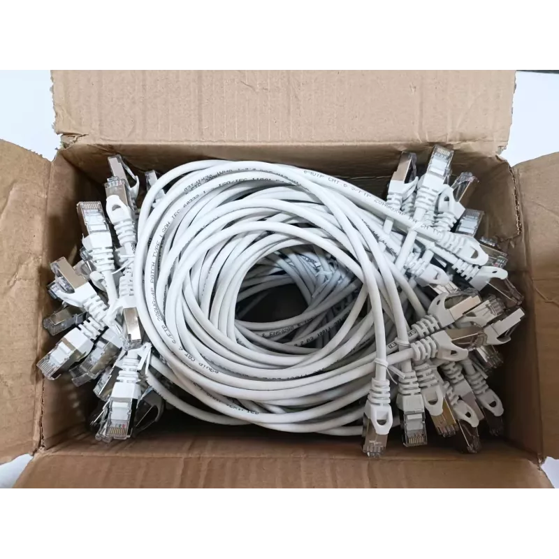 Equip Cat.6 S/FTP cable de red, 0,5 m, blanco, 60 uds./set, 0,5 m, Cat6, S/FTP (S-STP), RJ-45, RJ-45, blanco