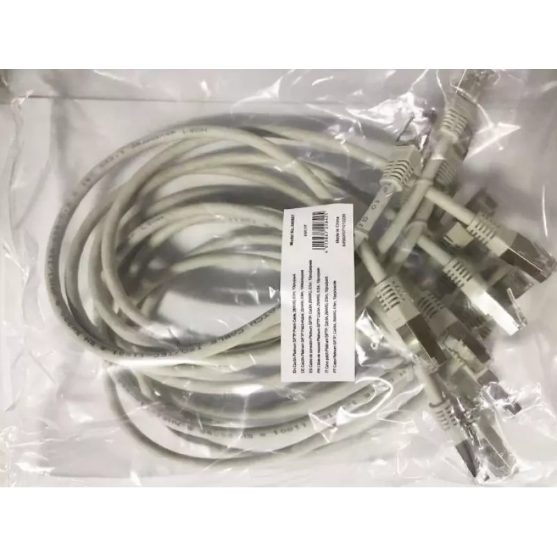 Equip Cat.6A Platinum S/FTP cable de red, gris, 0,5 m, 10 uds./set