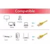 Cable de red Equip Cat.6 U/UTP, 0,15 m, amarillo, 0,15 m, Cat6, U/UTP (UTP), RJ-45, RJ-45, amarillo