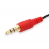 Equip Cable divisor de audio, negro, 3,5 mm, 2 x 3,5 mm, conector hembra, conector macho, policloruro de vinilo (PVC)