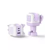 Ugreen Nexode RG 65W 3 puertos GaN cargador rápido de CA para ordenador portátil, móvil, ratón, portátil, batería externa, teléfono rosa uso en interiores