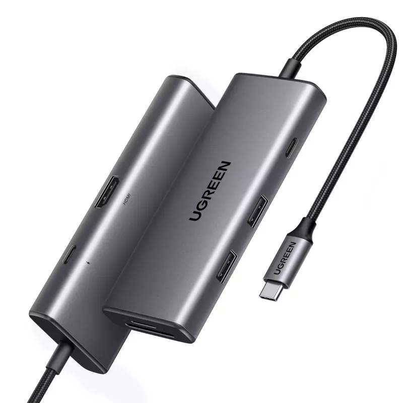 Adaptador multifunción USB-C UGREEN 15531 HDMI USB 3.0 Ethernet