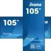 Pantalla de señalización iiyama LH10551UWS-B1AG pantalla plana de señalización digital 2,67 m (105 inch) LED 500 cd/m² UltraWide 5K HD negro 24/7