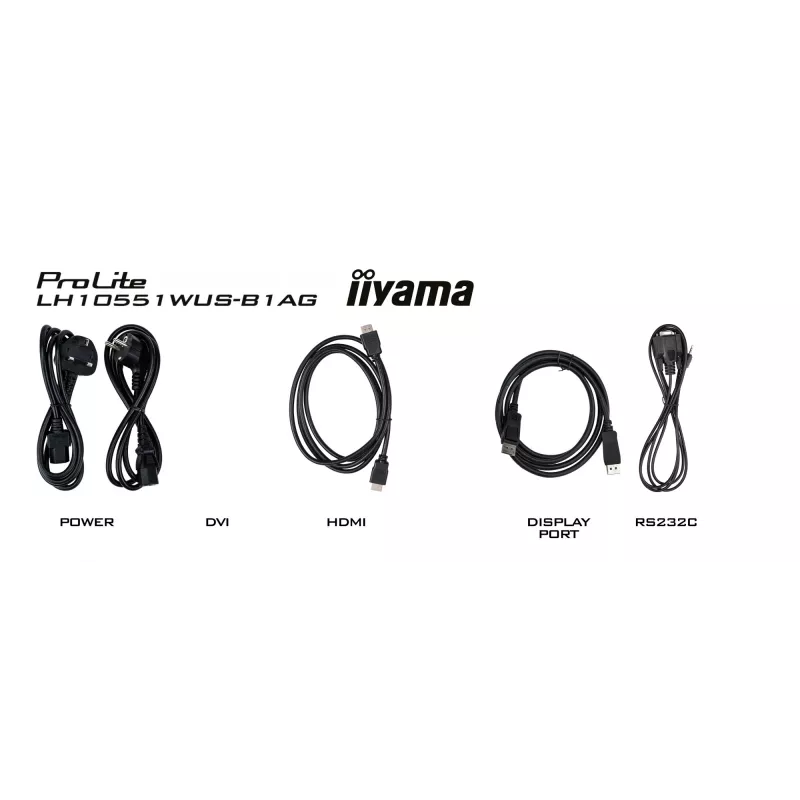 Pantalla de señalización iiyama LH10551UWS-B1AG pantalla plana de señalización digital 2,67 m (105 inch) LED 500 cd/m² UltraWide 5K HD negro 24/7