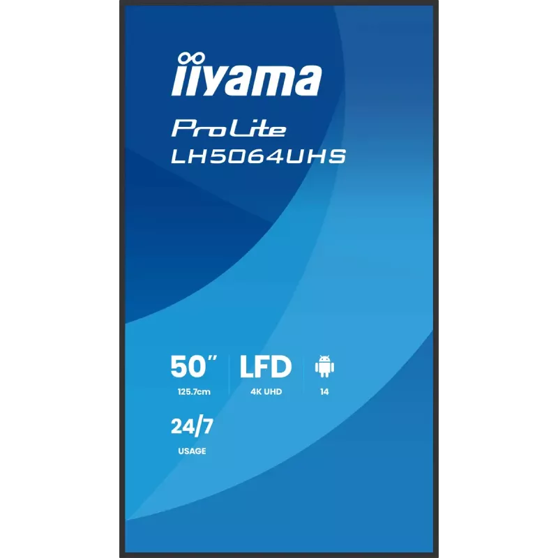 Pantalla plana de señalización digital iiyama LH5064UHS-B1AG 50