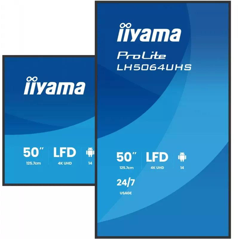Pantalla plana de señalización digital iiyama LH5564UHS-B1AG 55
