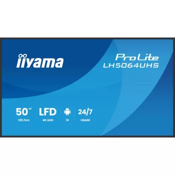 Pantalla plana de señalización digital iiyama LH7564UHS-B1AG 75