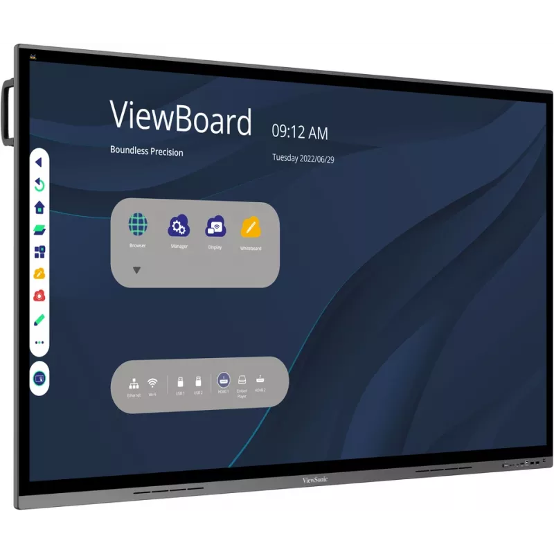Pantalla de señalización Viewsonic IFP7562 pantalla plana interactiva 190,5 cm (75 inch) LED Wi-Fi 350 cd/m² 4K Ultra HD negro pantalla táctil procesador integrado Android