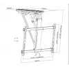 Equip soporte de techo motorizado para TV de 32