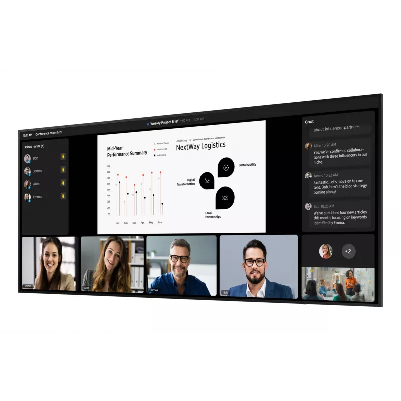Samsung QPDX-5K pantalla plana de señalización digital 2,67 m (105 inch) LCD WLAN 500 cd/m² 5K Ultra HD negro Tizen 7.0 24/7
