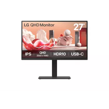LG 27BA75QB-B.AEU monitor de ordenador 68,6 cm (27 inch) 2560 x 1440 píxeles Wide Quad HD LED negro