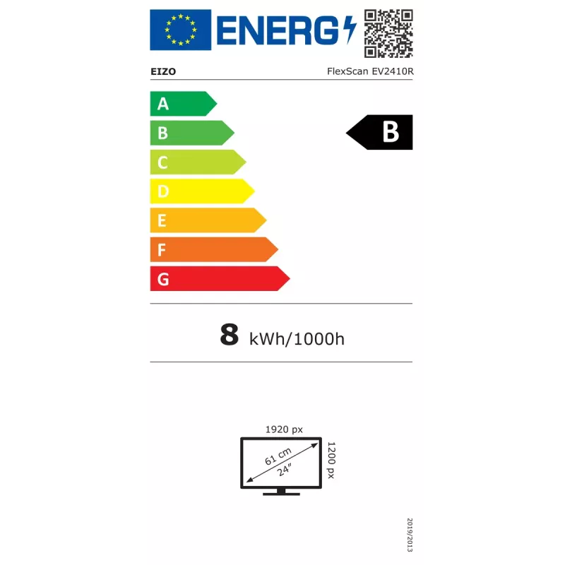 EIZO FlexScan EV2410R-BK monitor de ordenador 61,2 cm (24,1
