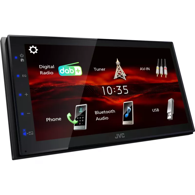 Receptor de radio para coche JVC KW-M180DBT negro 180 W Bluetooth