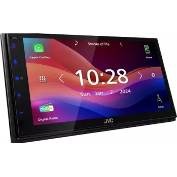 Receptor multimedia para coche JVC KW-M595DBT negro Wi-Fi 22 W Bluetooth