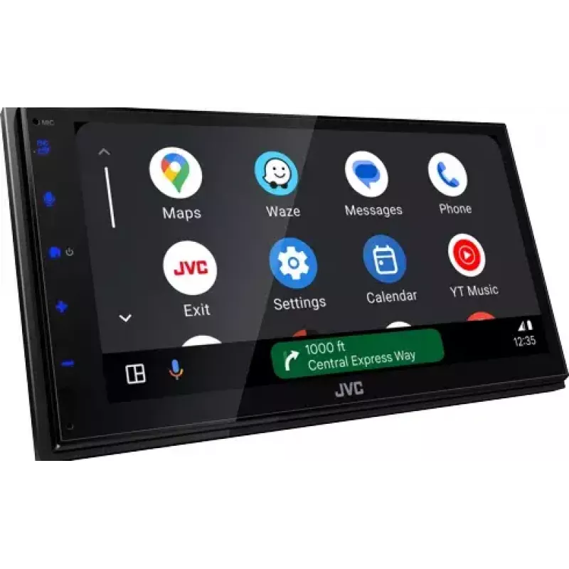 JVC KW-M595DBT receptor multimedia 2 DIN para coche, pantalla táctil de 6,8 pulgadas, DAB+, Apple CarPlay, Android Auto, Wi-Fi, 22 W, negro