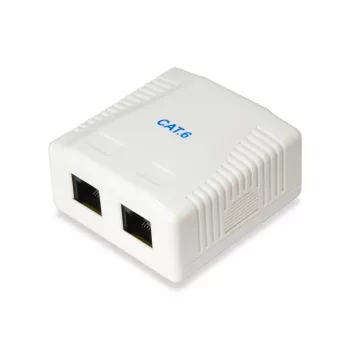 Caja de superficie Equip 2 puertos Cat.6 235214