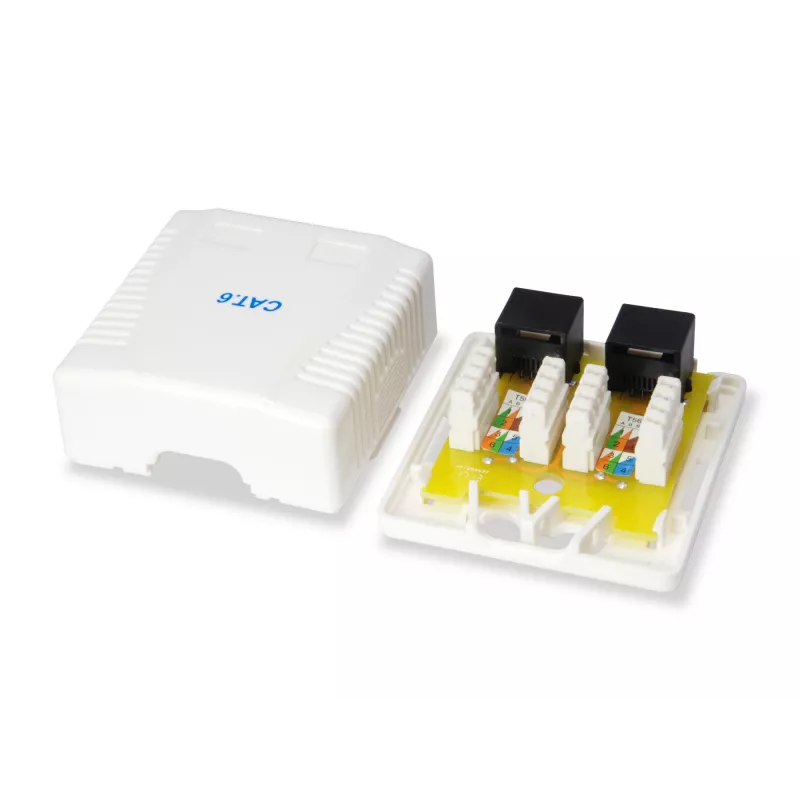 Caja de superficie Equip 2 puertos Cat.6 235214