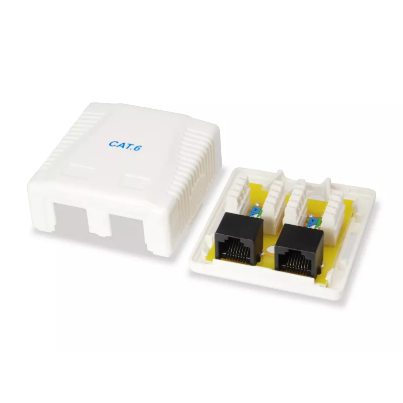 Caja de superficie Equip 2 puertos Cat.6 235214