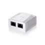 Caja de superficie Equip 2 puertos Cat.6 235212
