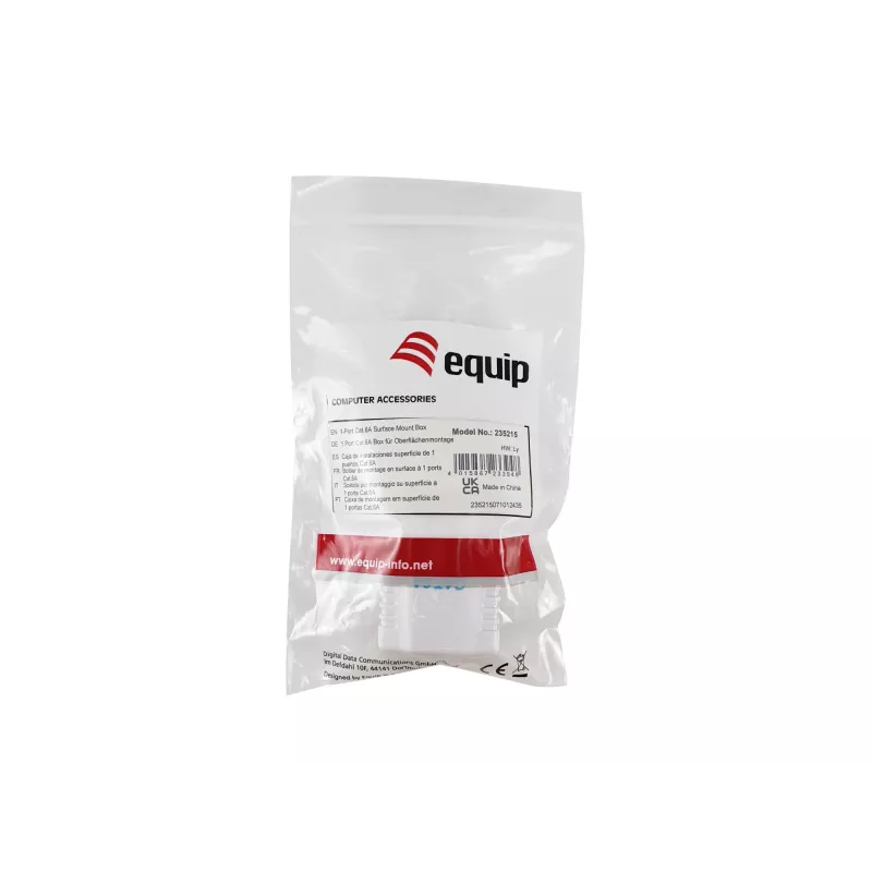 Toma de red Equip 235215 Cat6a blanca 54 mm x 39 mm x 29,5 mm