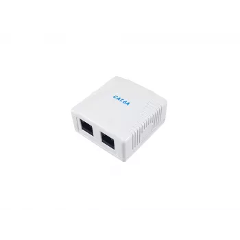 Caja de superficie Equip 2 puertos Cat.6A 61 mm x 29,6 mm x 59,1 mm