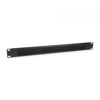 Panel pasacables Equip, negro (RAL 9005)
