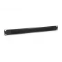 Panel pasacables Equip, negro (RAL 9005)