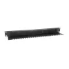 Panel pasacables Equip, negro (RAL 9005)