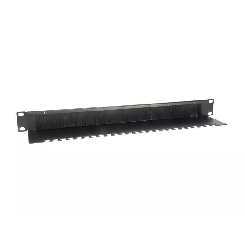 Panel pasacables Equip, negro (RAL 9005)