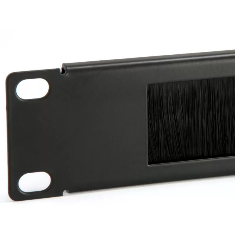 Panel pasacables Equip, negro (RAL 9005)