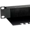Panel pasacables Equip, negro (RAL 9005)