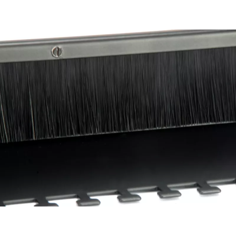 Panel pasacables Equip, negro (RAL 9005)