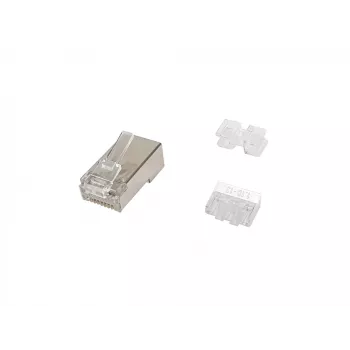Equip conector RJ45 blindado Cat.6A, 100 uds./pack