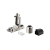 Equip conector RJ45 sin herramientas Cat 8.1 5 uds./set negro acero inoxidable macho