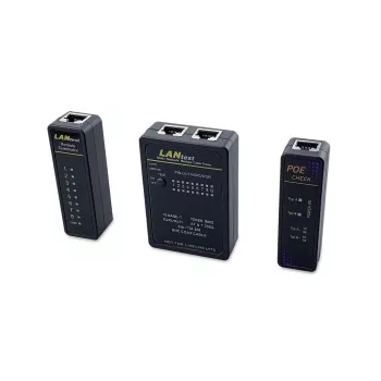 Equip comprobador de cables de red, RJ45, BNC, PoE